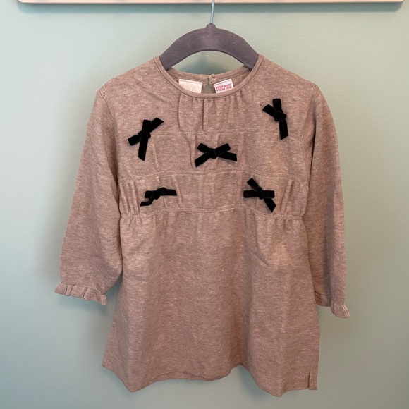 ZARA KNIT DRESS WITH BOWS - Picture 5 of 10